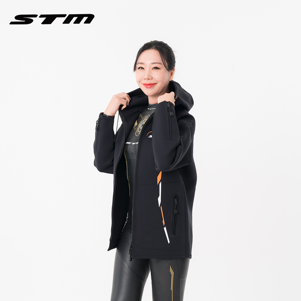 STM ST-1 S2 BLK 네오프렌 코트 자켓 바다수영 바람막이